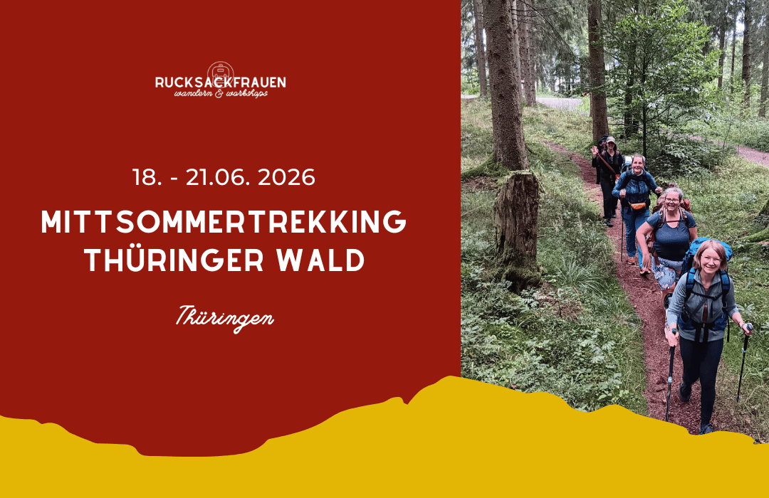 Rucksackfrauen Mittwommertrekking im Thüringer Wald 2026